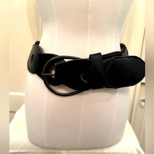 Women’s Size Small Faux Leather Black Belt